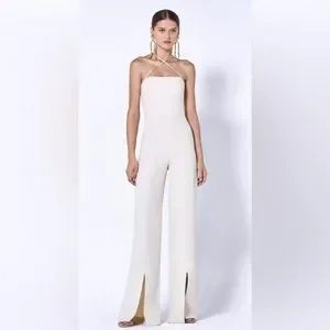Alexis Pants Jumpsuits Alexis White Pant Halter Romper Poshmark